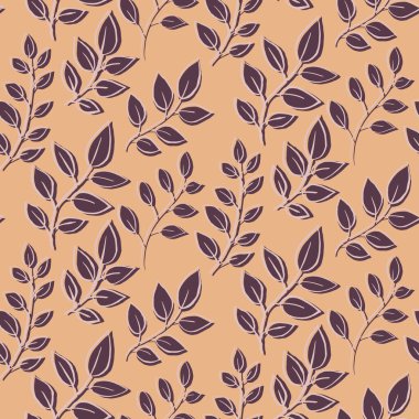 Çiçek desenli vektör çizimi