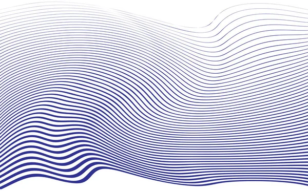 Сині Хвилі Фону Векторні Ілюстрації — стоковий вектор