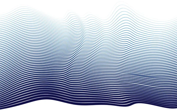 Сині Хвилі Фону Векторні Ілюстрації — стоковий вектор