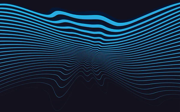 Абстрактний Синій Фон Хвилями Веб Ілюстрація — стоковий вектор