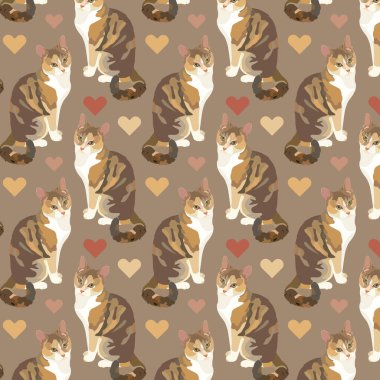 Kalpli kedilerde kusursuz desen 