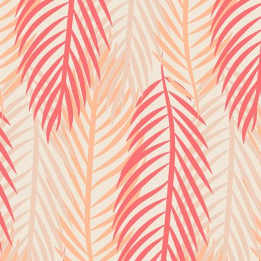 Bej arkaplanda bir yaprak deseni