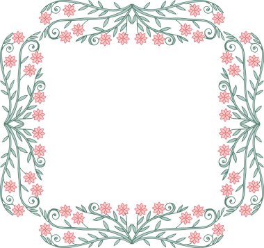 Dallı çerçeve. kopyalama alanı için arkaplan. 