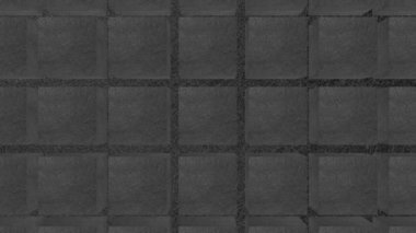 Dönüşümlü siyah küp arkaplanı. Dönen siyah desenli küp detaylarından oluşan animasyon arkaplan. Sunumlar ve videolar için güzel bir arkaplan.