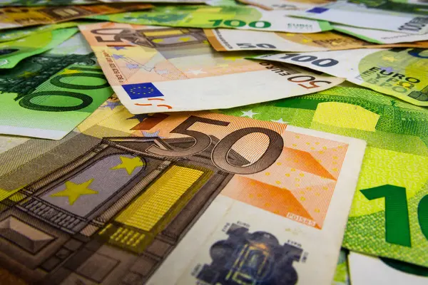 Banknote arkaplan EURO Masada çok para