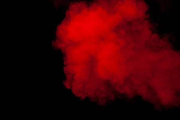 Red Smoke or Steam on a Black Background for Wallpapers and