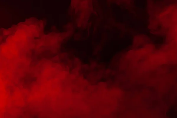 Czerwony Dym Czarnym Tle Reklamy — Zdjęcie stockowe
