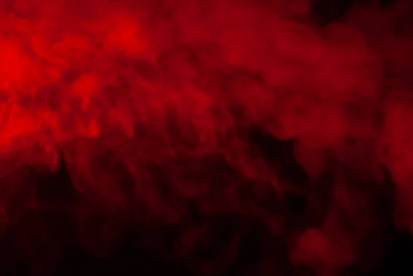 Czerwona Mgła Enigmatyczne Dziwne Czarne Tło — Zdjęcie stockowe