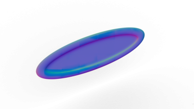 Parlak Renklerle Soyut Oval Gradyan