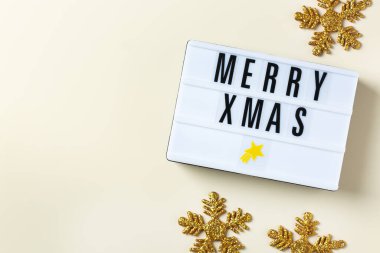 Noel konsepti. Kurabiyeli Xmas geçmişi. Yukarıdan bak, yaratıcı düzlük