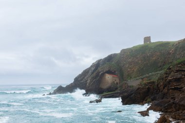 Ermita de Santa Justa, Cantabria, Kuzey İspanya. Popüler seyahat hedefi 