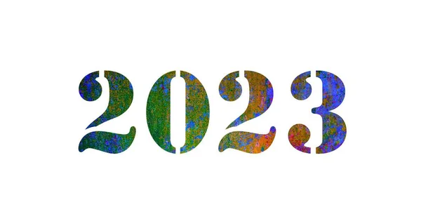 Ευτυχισμένο Νέο Έτος 2023 Ευτυχισμένο Νέο Έτος 2023 Κείμενο Σχεδιασμό — Φωτογραφία Αρχείου