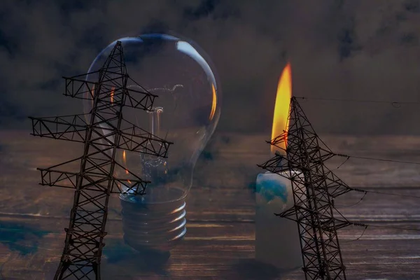 Concept Voor Technologie Industrie Stijgende Energieprijzen Verdere Stijging Van Elektriciteits — Stockfoto