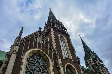 Lviv.Ukrayna. Saint Joseph Bilczewski, 1903 - 1911 yıllarında Lviv.Cathedral of Saints Olga ve Elizabeth Katedrali 'nde Azizler 2022 Katedrali. Lviv, Ukrayna.
