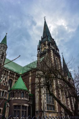 Lviv.Ukrayna. Saint Joseph Bilczewski, 1903 - 1911 yıllarında Lviv.Cathedral of Saints Olga ve Elizabeth Katedrali 'nde Azizler 2022 Katedrali. Lviv, Ukrayna.