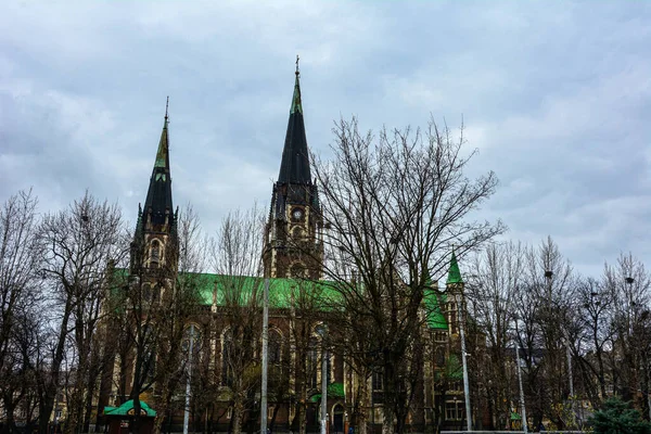 2022年4月在利沃夫的圣奥尔加和伊丽莎白大教堂 圣奥尔加和伊丽莎白大教堂 1903 1911年 圣约瑟夫比尔采夫斯基 乌克兰利沃夫 — 图库照片