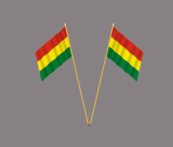 Close up of the Bolivia flag. Bolivia flag of background.Bolivia flag with visible wrinkles and realistic fabric.