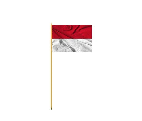 Silk Indonesia Flag.waving colorful flag of indonesia.