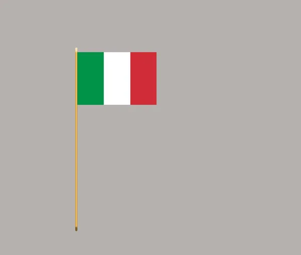 Flag of Italy with vertical strips of green, white and red .Italian flag waving in the wind. Close up of Italy banner blowing, soft and smooth silk.
