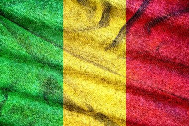 Mali bayrağı. Mali bayrağının resmi. Seriler 