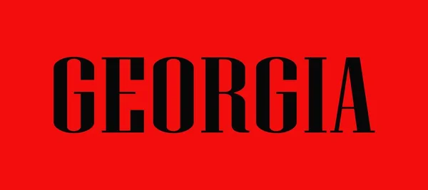 Szó Georgia Egy Sötét Világos Háttérrel Grúzia Lángokban Áll — Stock Fotó
