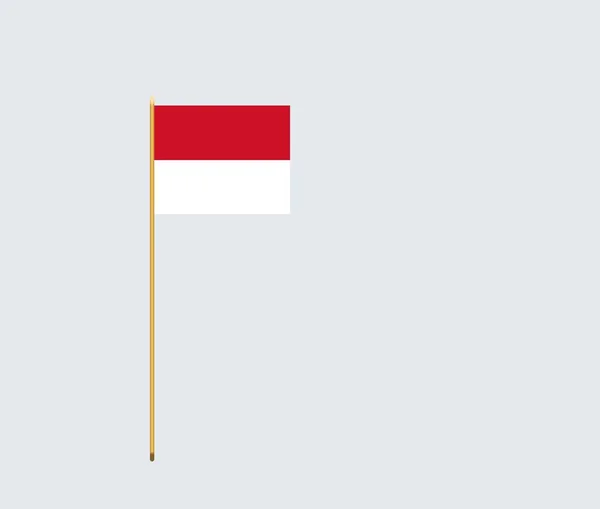 Flagge Von Monaco Monaco Nationalflagge Schwenken Hochwertiger Stoff Konzept Für — Stockfoto