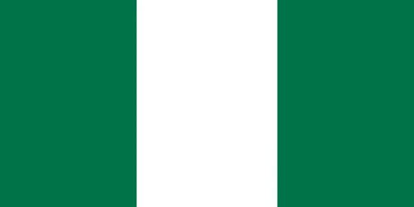 Fabric Flag Nigeria Drapeau Glassy Nigeria Flag Waving Colorful Flag — Stock Photo, Image
