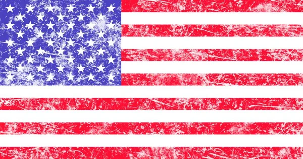 Vlajka Spojených Států Amerických Pro Zapamatování Nezávislosti Práce Prezidentů Nebo — Stock fotografie