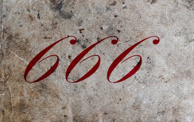666 numara (666). Canavarın numarası. Şeytanın sayısı, şeytan.