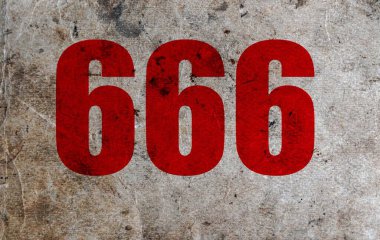 666 numara (666). Canavarın numarası. Şeytanın sayısı, şeytan.