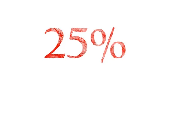 Promoção Venda Com Desconto Desconto Isolado Fundo Branco Desconto Percentual — Fotografia de Stock