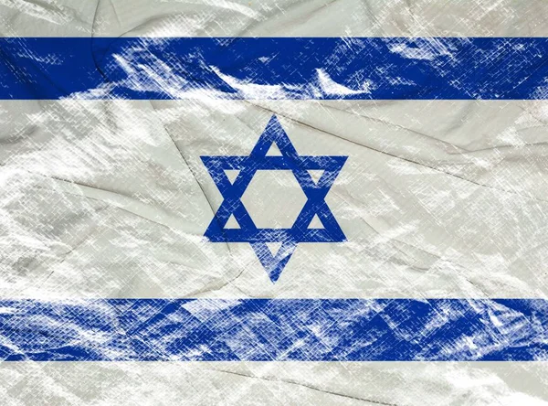 Bandera Israel Israel Bandera Tela Nacional Fondo Textil Símbolo Del — Foto de Stock