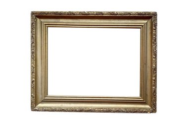 Resim çerçevesi izole edilmiş kaliteli sanat eseri bageti. Ayna çerçevesi, eski bronz..