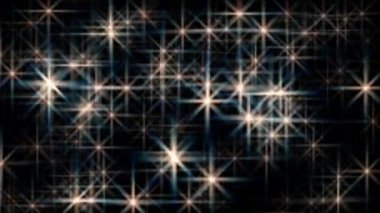 Rastgele hareket eden büyük beyaz ve mavi ışık parıltılarıyla klasik animasyon arka planı. Dini, Noel ve hafıza kavramları için kullanışlı.