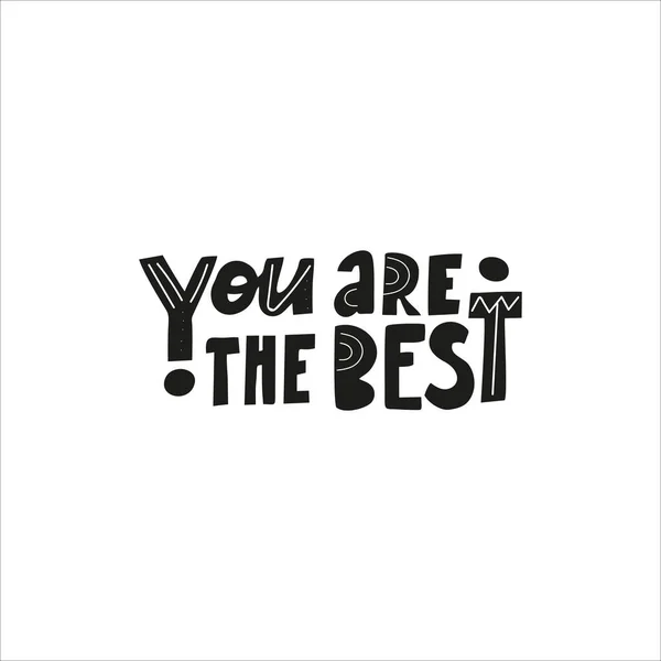 Youre Best Postcard Posters Sticker — 스톡 벡터