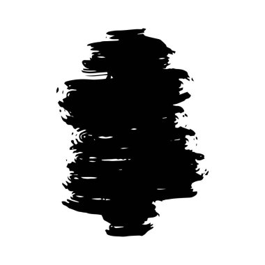 Grunge arka plan şablonu. El yapımı fırça darbesi beyaz arka planda izole edilmiş. Metin için şablon