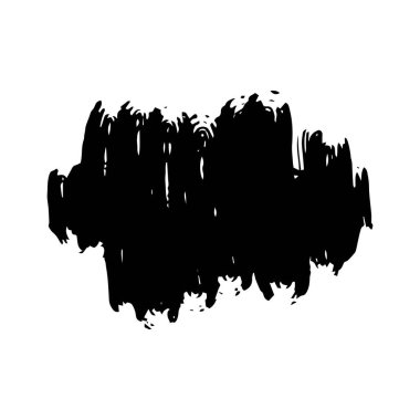 Grunge arka plan şablonu. El yapımı fırça darbesi beyaz arka planda izole edilmiş. Metin için şablon