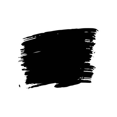 Grunge arka plan şablonu. El yapımı fırça darbesi beyaz arka planda izole edilmiş. Metin için şablon