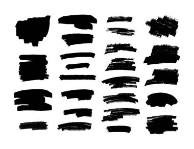 Eşsiz tasarımlar yaratmak için çok yönlü fırça darbeleri koleksiyonu. Özgeçmiş, poster ve diğer grafik tasarım projeleri için soyut, dokulu tasarımlar yaratmak için mükemmel.