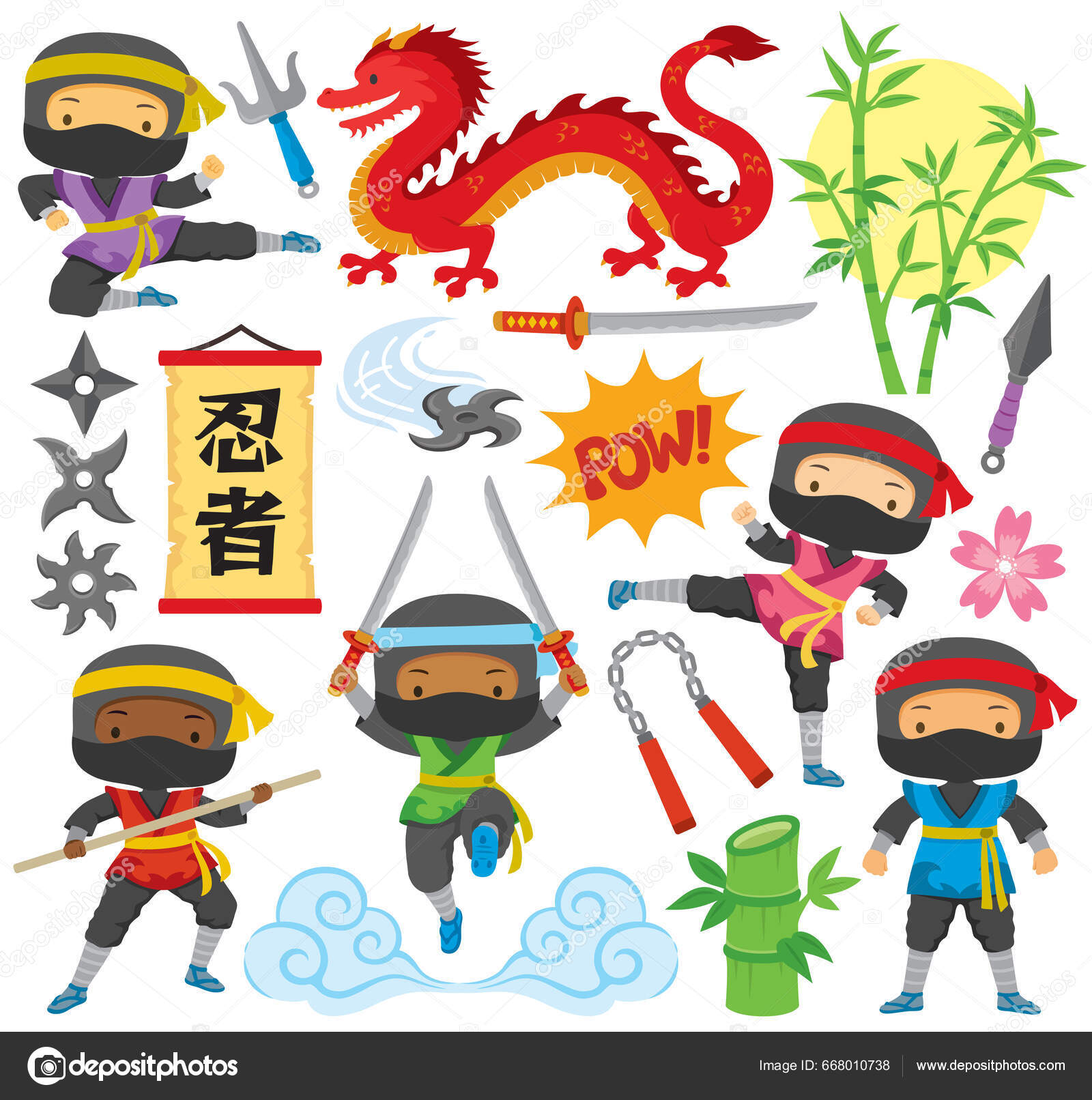 Vetores de Ilustração De Um Personagem De Desenho Animado Ninja Lutando Um  Viru Perigoso e mais imagens de Coronavírus - iStock