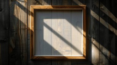 Güzel ahşap bir çerçeve ahşap bir zemine dayanır ve doğal ışık altında büyüleyici gölgeler bırakır. Yaratıcı projeler ya da dekorasyon için mükemmel.