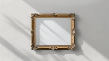 Kaliteli bir altın çerçeve, hafif bir duvara karşı zarafet sergiliyor, yumuşak gölgeler bırakıyor. Bu eser sanat gösterileri ya da iç dekorasyon fikirleri için mükemmel..