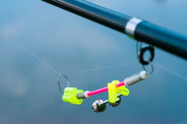 Balıkçılık oltasına yakın mesafeden kafa sallıyor..