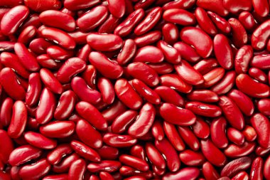 Büyük bir grup çiğ fasulye. Geçmişi. Üst görünüm.