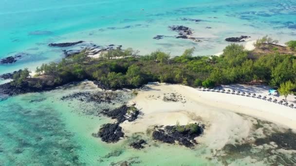 Pequeño Cabo Isla Ile Aux Cerf Mauricio — Vídeo de stock