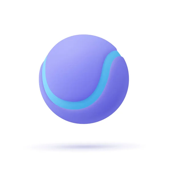 Balle Tennis Compétition Jeu Sport Concept Championnat Icône Vectorielle Dessin — Image vectorielle