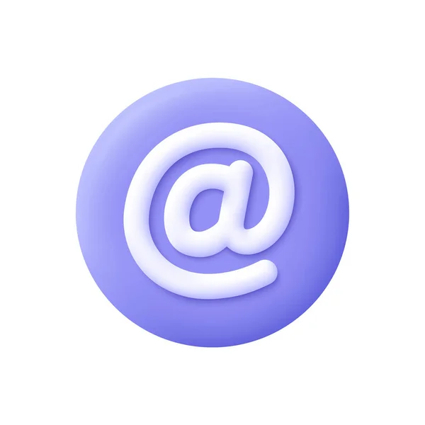 Botão Símbolo Mail Concepção Comunicação Mensagens Mail Online Ícone Vetorial —  Vetores de Stock