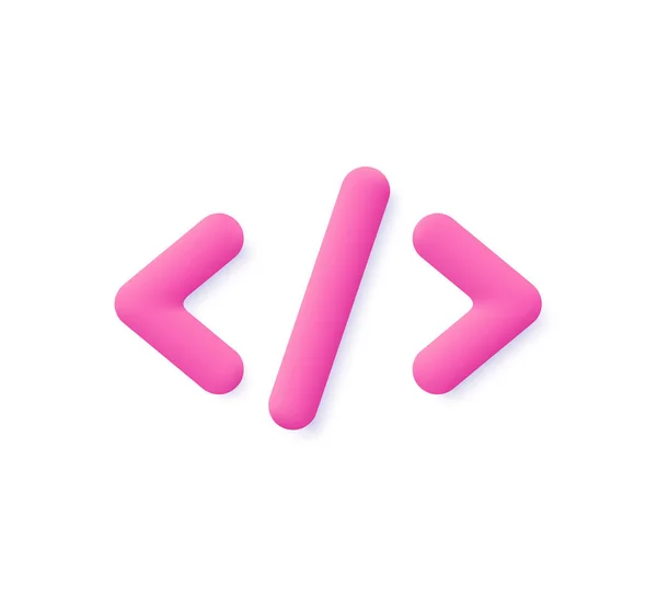 Code Programmation Symboles Python Java Api Concept Programmation Développement Web Icône Vectorielle Dessin Animé Style Minimal