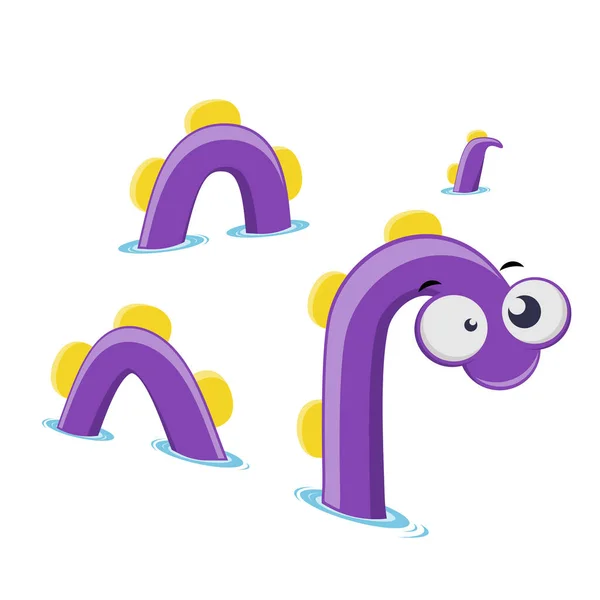 Legrační Ilustrace Mořského Hada — Stockový vektor