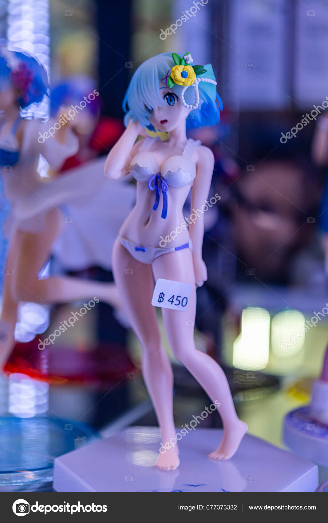 Bangkok Thailand September 2023 Miniature Dolls Japanese Plastic Model